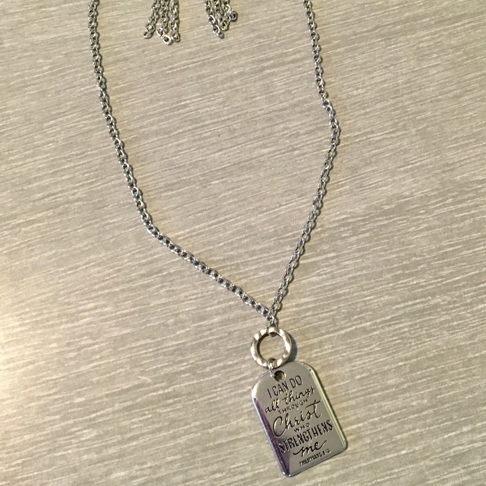Silver Necklace & Earring Set